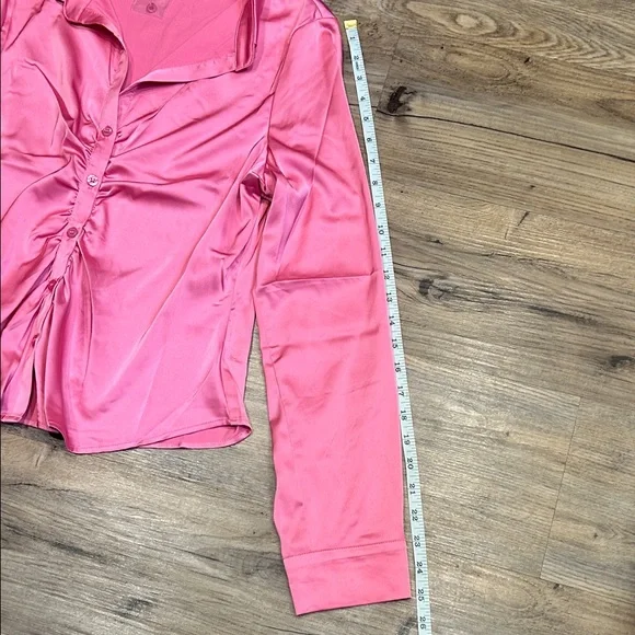 NWOT-Love Tree Vibrant Pink Shirt - Picture 4 of 9